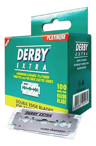 Derby - Cuchillas De Afeitar De Doble Filo (100 Unidades)