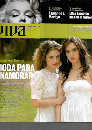 Revista Viva 2005 Marilyn Monroe Futbol Femenino Fonzi Diaz