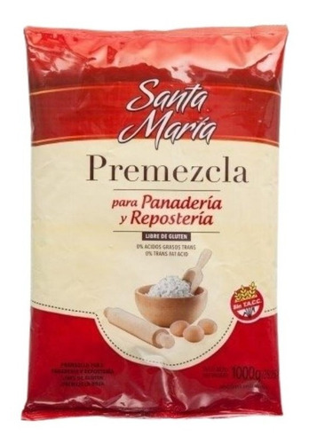 Premezcla Panaderia Y Repostería Sin Tacc Santa Maria 1 Kg