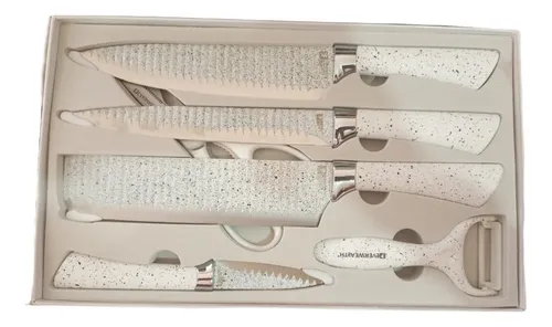 comprar Juego Kit Set Cuchillos Todo En Uno 5 Cuchillos Profesionale