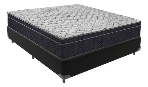 Cama Box Preto Colchão Airtech 150 Espuma D45 Viúvo Ortobom