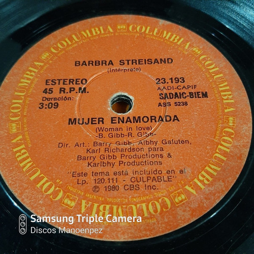 Simple Barbra Streisand Columbia  C15