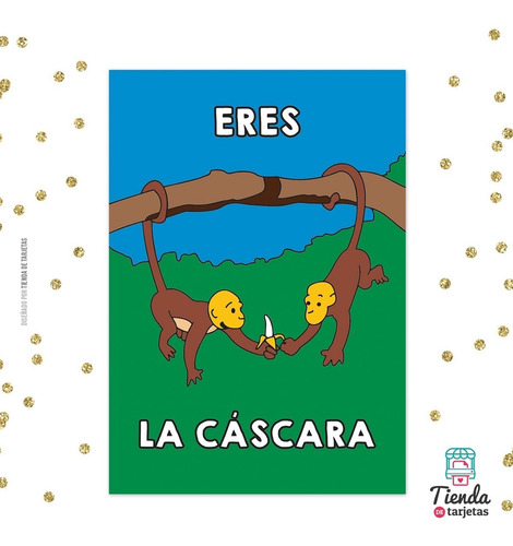Imagen 3 de 6 de Tarjeta Impresa Eres La Cáscara De Mi Banana Simpsons Sobre