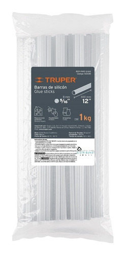 Barras De Silicón 8x300mm 5x16'' 1 Kg Truper 100081