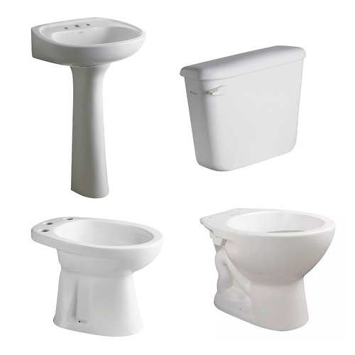 Combo Ferrum Andina Inodoro Mochila Bidet Lavatorio Columna