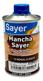Tinta Para Madera Mancha Sayer Lack 250ml Base Aceite