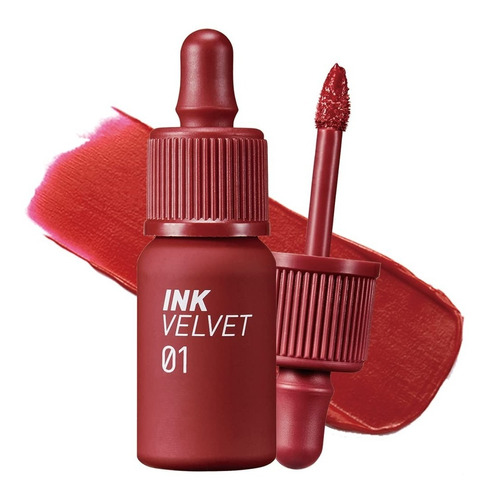 Labial Peripera Ink Velvet Tinta Coreana #1 Good Brick