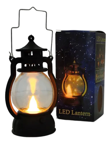 comprar Mini Lampião Led Lamparina Retrô Decoração 1 Unidade