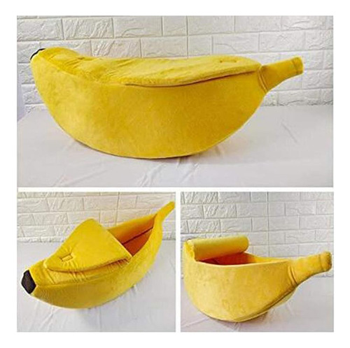 Nido Para Dormir Con Forma De Plátano Y Gato Para Mascotas L