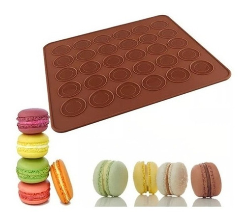 Placa De Silicona Para Macarons Macarrones X30 