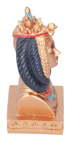 Escultura Reina Nefertiti Estatua Cabeza Egipcia Resina Natu