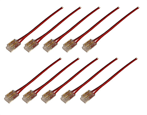 Conector Con Cable Para Tiras Led 5mm Cintas Monocolor X10