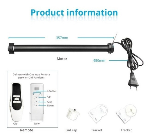 Persiana Automatica Inteligente Motor Wifi App Tuya