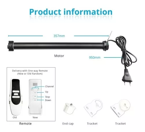 Kit Aluminio para Motores de Persianas Inteligentes Wifi Alexa