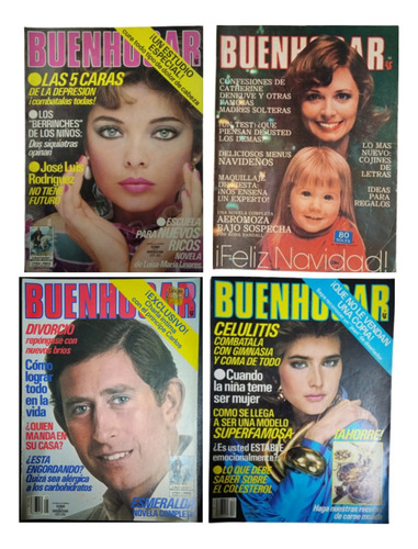 4 Revistas Buenhogar De Colección Años 1976 - 1983