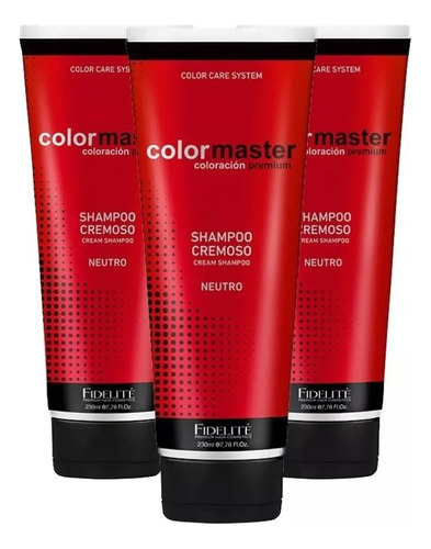 Fidelité Colormaster Shampoo Cremoso Neutro Ph 6,5 230ml X3