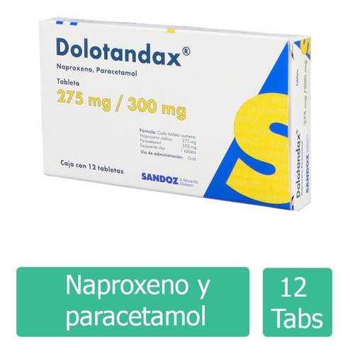 Dolotandax 275 Mg / 300 Mg Caja Con 12 Tabletas