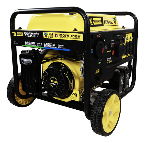 Generador Portátil Semi Tdk Atlas10tf Tri Fuel 10kw / 8kw
