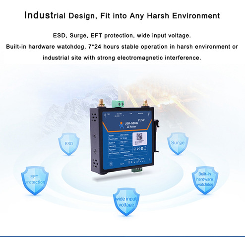 Industrial 4g Lte Router Usr-g806s Iot Device Serial Port Rs
