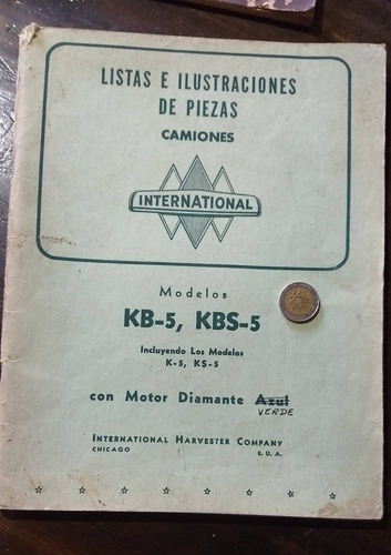 Catalogo Antiguo Piezas Camiones International Kb5 Kbs5