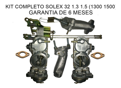 Kit Dupla Carburação 1300 1500 Cabeçote Simples Fusca Vw (Recondicionado)