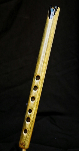 Imagen 4 de 4 de Quena De Madera De Palo Santo Embocadura De Ebano