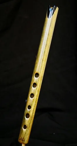 Quena De Madera De Palo Santo Embocadura De Ebano