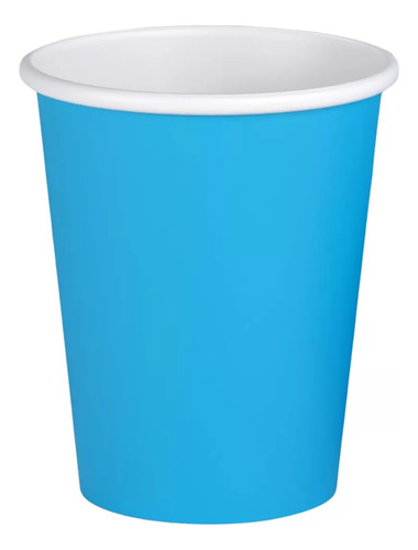 Vaso Stendy Polipapel 8 Onzas Descartable Pack X10 Unidades Color Azul