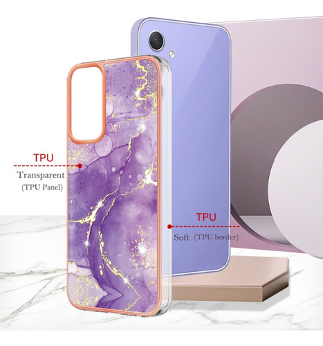 Compatible Funda De Tpu De Mármol For Samsung Galaxy A16 5g For Samsu
