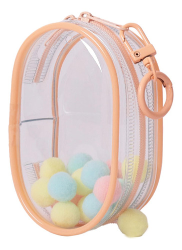 2 Estuche Para Mini Muñecas, Bolsa De Pvc Rosa Melocotón