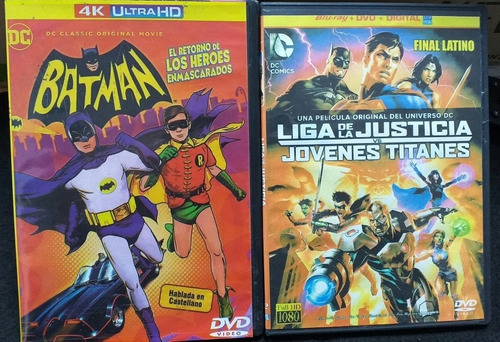 Imagen 1 de 10 de Batman, Superman, Hulk, Películas Animadas En Dvd