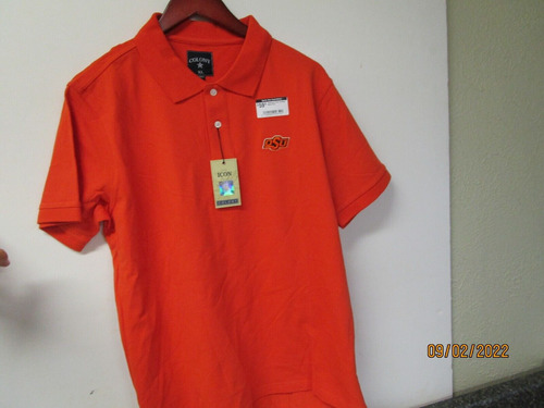 Okahoma State Cowboys Orange Mens Polo Shirt  - Nwt Mmf