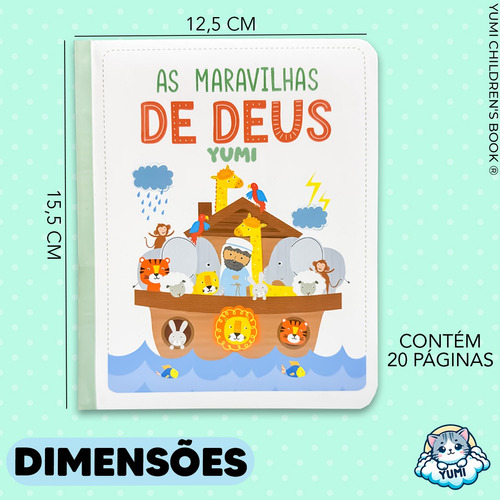 Livro : As Maravilhas De Deus | Passagens Bíblicas Para Crianças Ilustradas - Com Capa E Páginas Duras Cristã