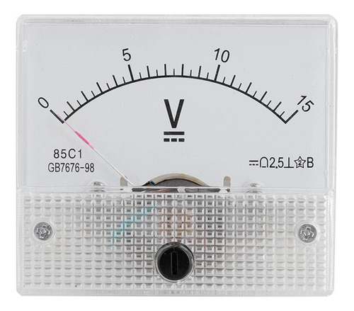Medidor Panel Corriente Analogico Dc 85c1 Voltimetro Voltaje