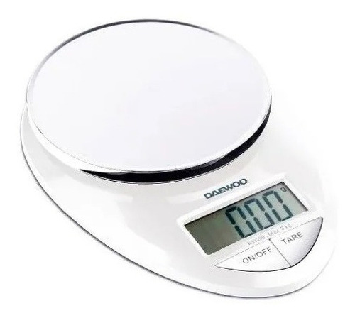 Balanza de cocina digital Daewoo KS7150B pesa hasta 3kg blanca