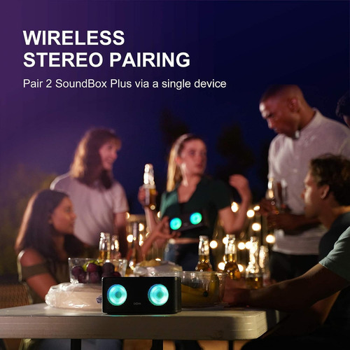 Doss Soundbox Plus - Alto-falante Bluetooth sem fio portátil azul claro 110v