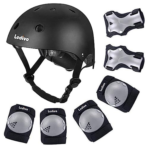 Ledivo Kids Bike Helmet Protection Gear Set For Toddler Yout