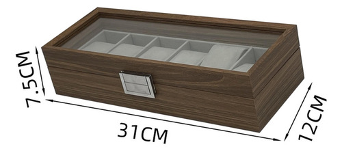 Caja De Exhibición De Reloj Con Parte Superior Transparente