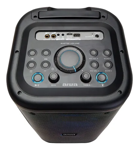 Torre De Audio Aiwa Aw-pop11 Bluetooth 500w Pmpo Color Negro