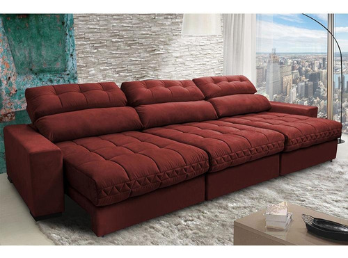  Cama inBox Master 3,22 Sofá Vermelho Lisa Madeira 