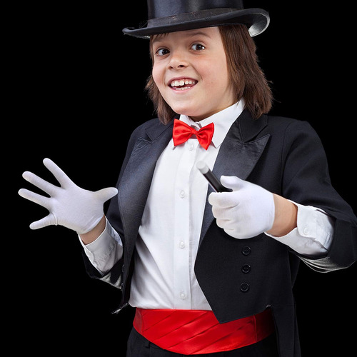 Guantes Blancos Para Niños, Guantes De Algodón Blanco Para N