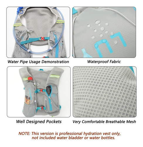 Mochila Hydion Vest Para Correr, Hacer Senderismo O Andar En