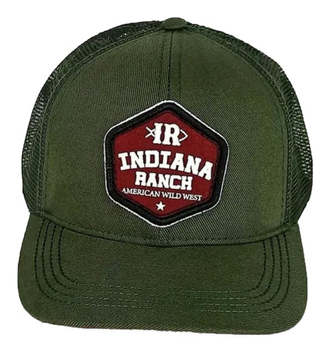 Boné Masculino Indiana Ranch Snapback Verde Musgo American