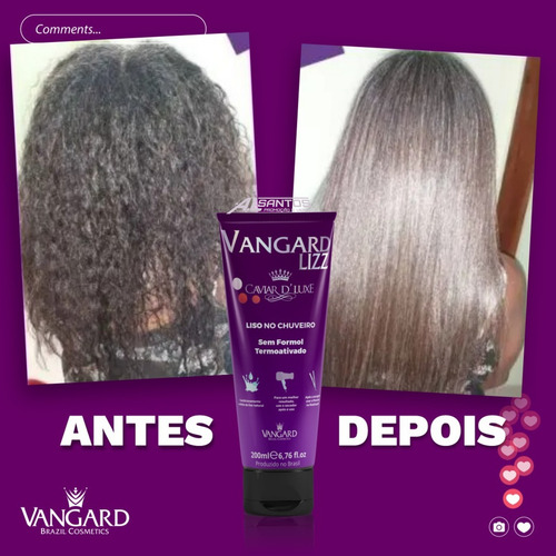 Vangard Lizz: Alisamento Eficaz Sem Formol!
