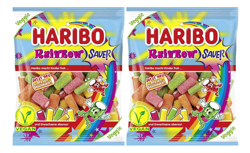 Haribo Paquete De 2 Gomitas Rainbow Sauer (2 X 5.64 Oz)