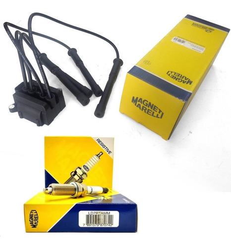 Jogo De Vela E Bobina Renault Clio 1.0 16v Flex