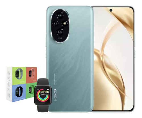 Honor Number Series Honor 200 Dual Sim 512 Gb Verde Esmeralda 12 Gb Ram + Smartwatch Macaron