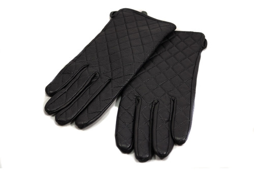 Par De Guantes Cuero Negro Calidad Premium Importados