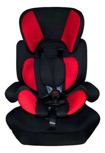 Assento Cadeirinha De Seguranca Para Veiculo Pratico Styll Cor Preto/Vermelho Liso