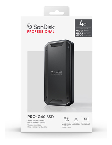 Disco  Ssd Sandisk Pro-g40 4tb Thunderbolt 3 3000mb/s